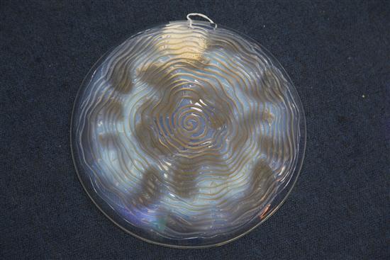 A Rene Lalique opalescent Dauphins coupe ouverte, No. 424, diameter 29cm